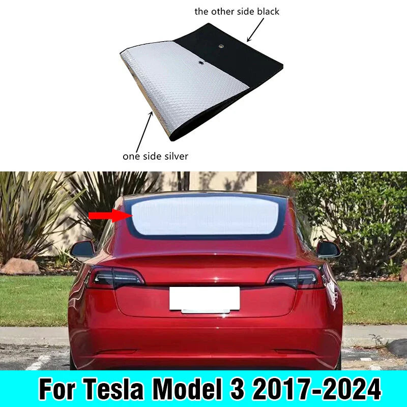 Rear Windshield Privacy Sunshade Cover for Tesla Model 3 (2017–2024)