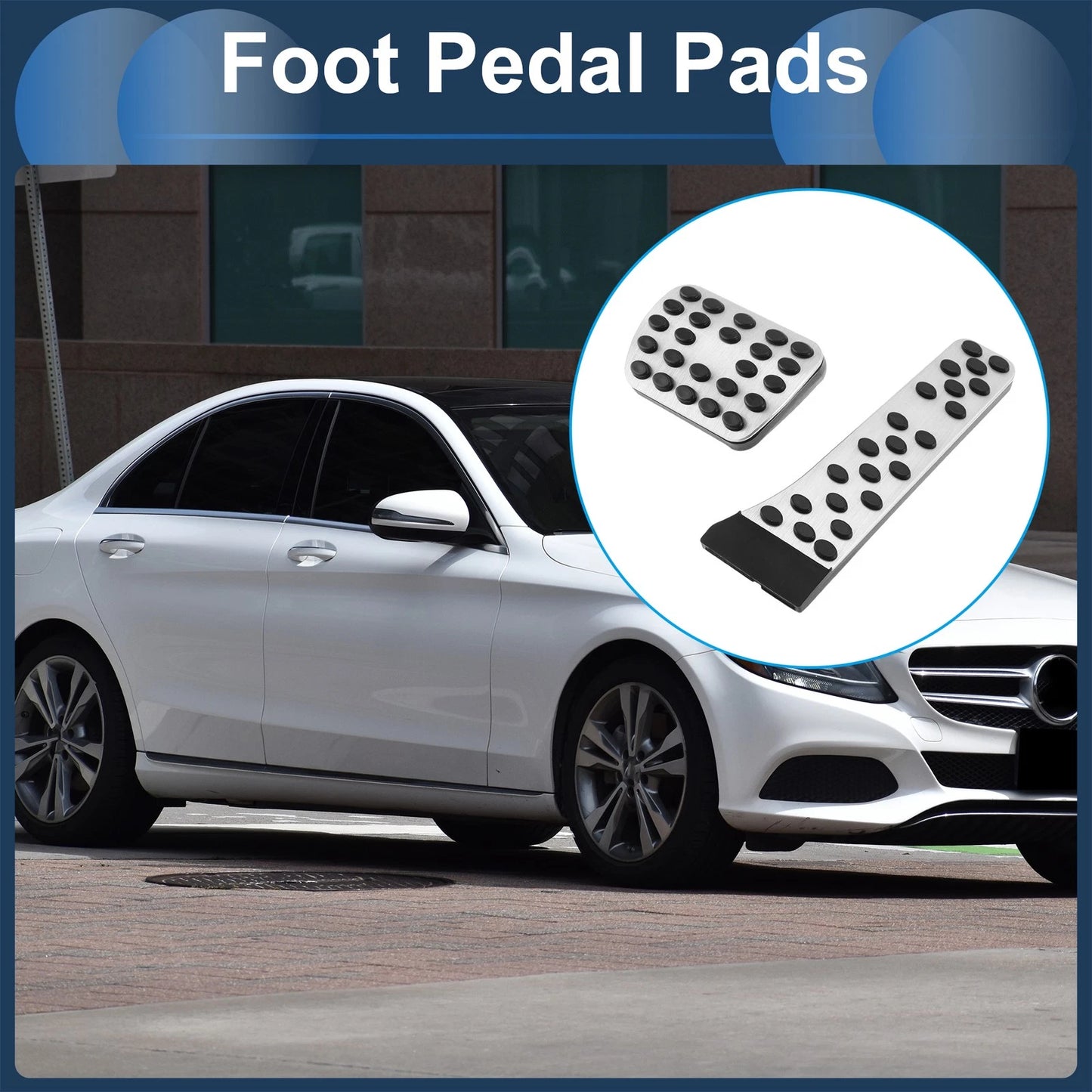 2 Pcs Automatic Foot Accelerator Pedal Covers for Universal Fit (2010–2023)