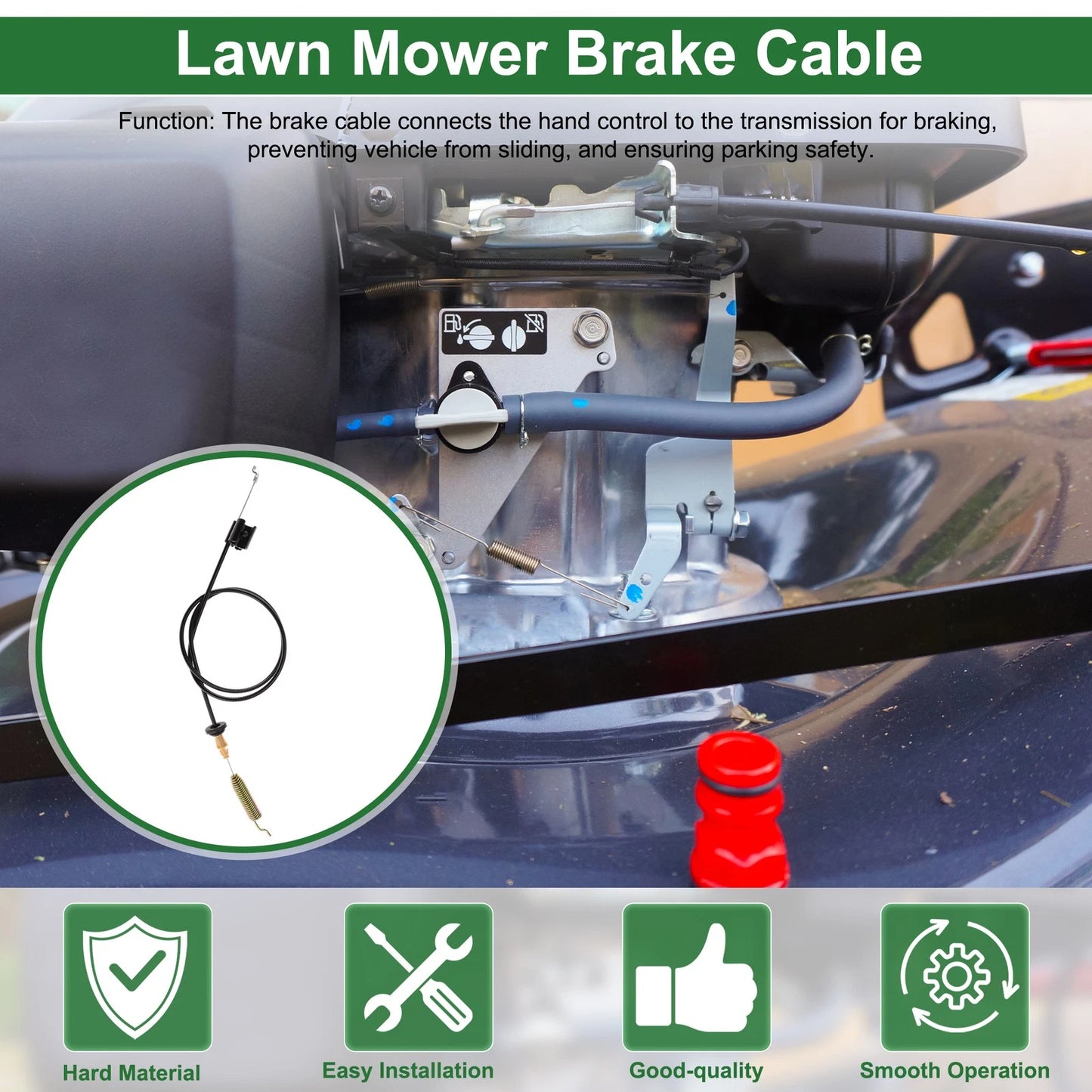 Brake Cable for Husqvarna LC56 Walk Behind (579484202)