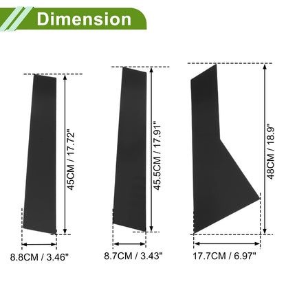 6 Pcs Pillar Window Trim for Chevy Captiva (2019–2024) Black