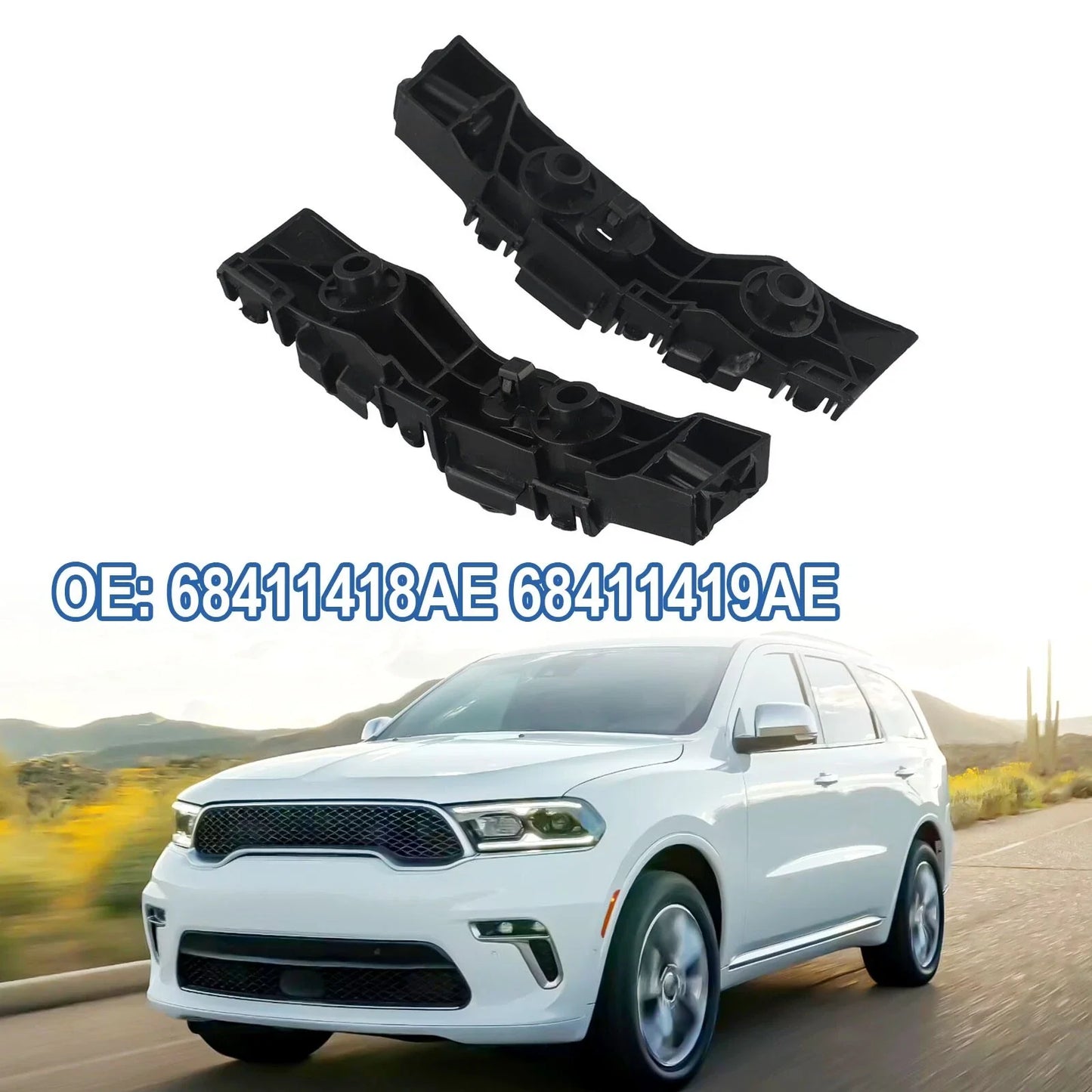 Brackets / Easy Installation / Front Bumper Brackets for Dodge Durango