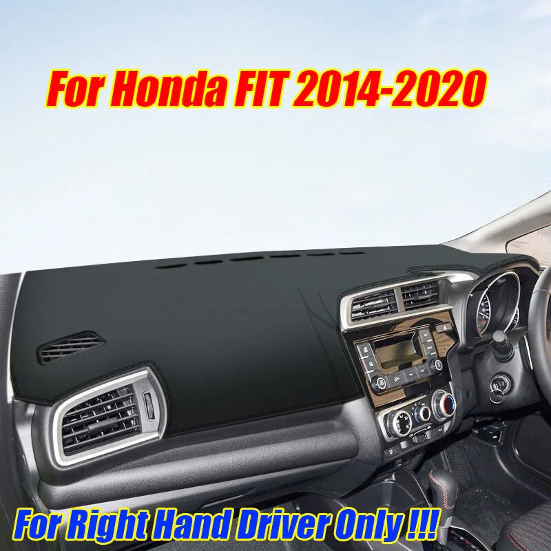 RHD Leather Dashboard Cover Dash Protector Pad Mat for Honda FIT (2014-2020)