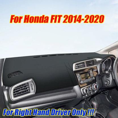 RHD Leather Dashboard Cover Dash Protector Pad Mat for Honda FIT (2014-2020)