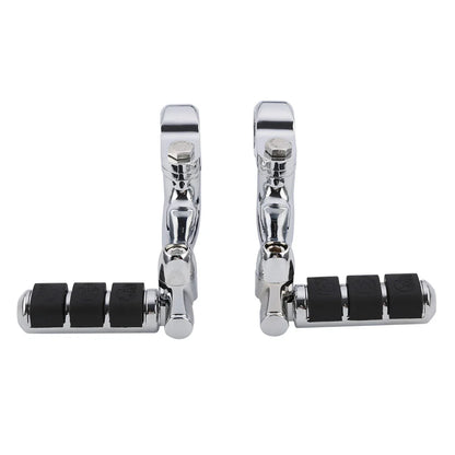 Engine Guard Foot Pegs Mounts 1 1/4 Chrome for Harley Honda Suzuki