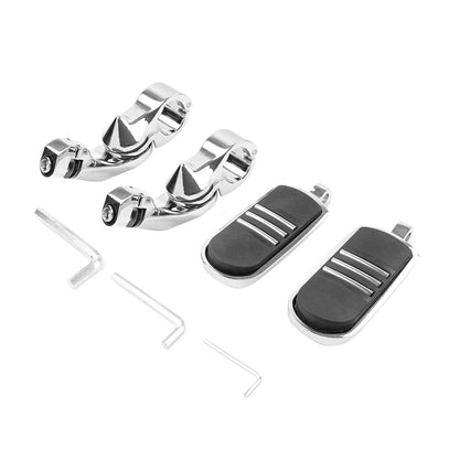 Set of 2 Passenger Rear Foot Pegs for Harley X350 (2023–2023) Black