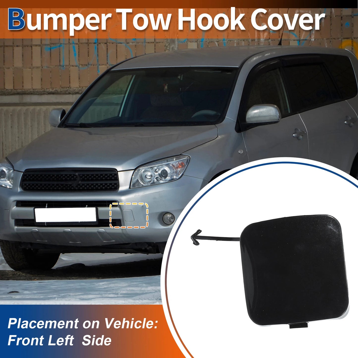 Tow Hook Cover for Toyota Rav4 (2009–2011) No. 532860R906