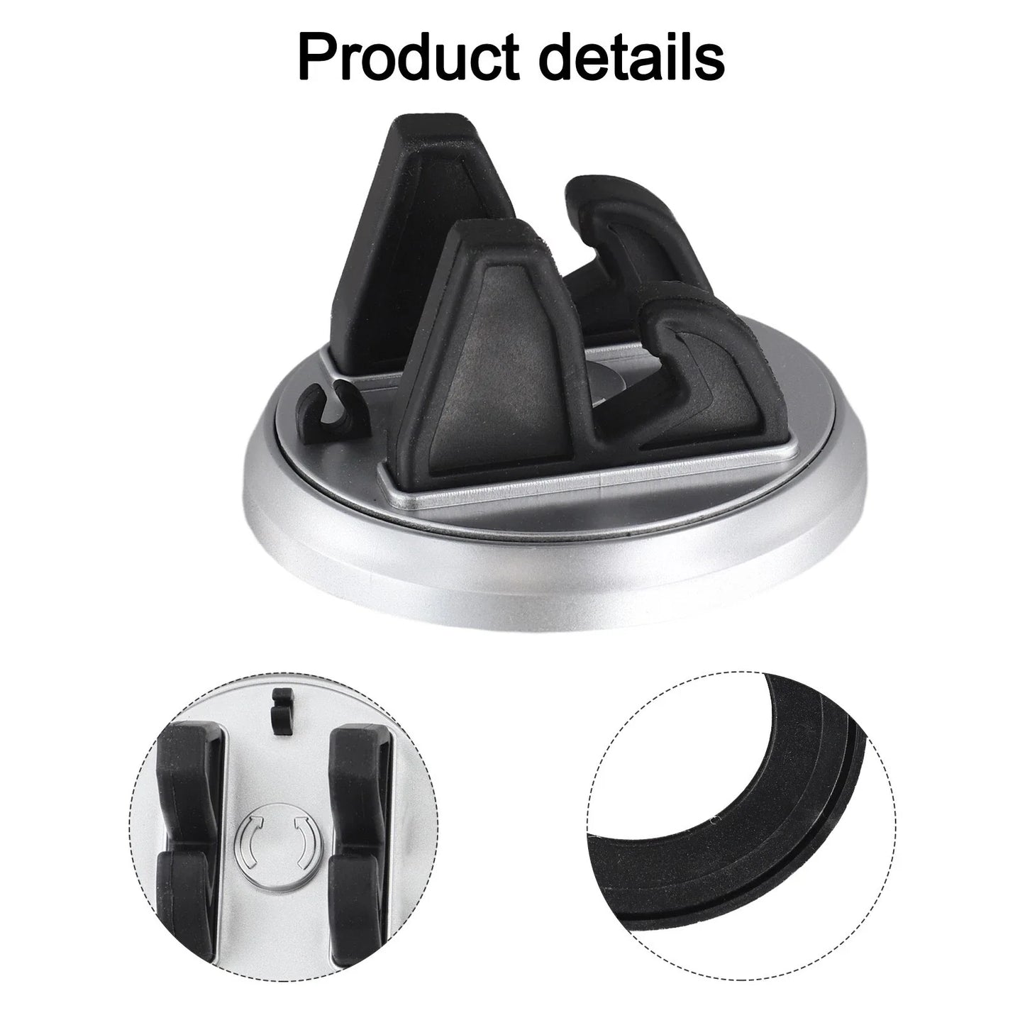 360 Degree Rotating Car Phone Holder with Suction Cup for Dashboard Use