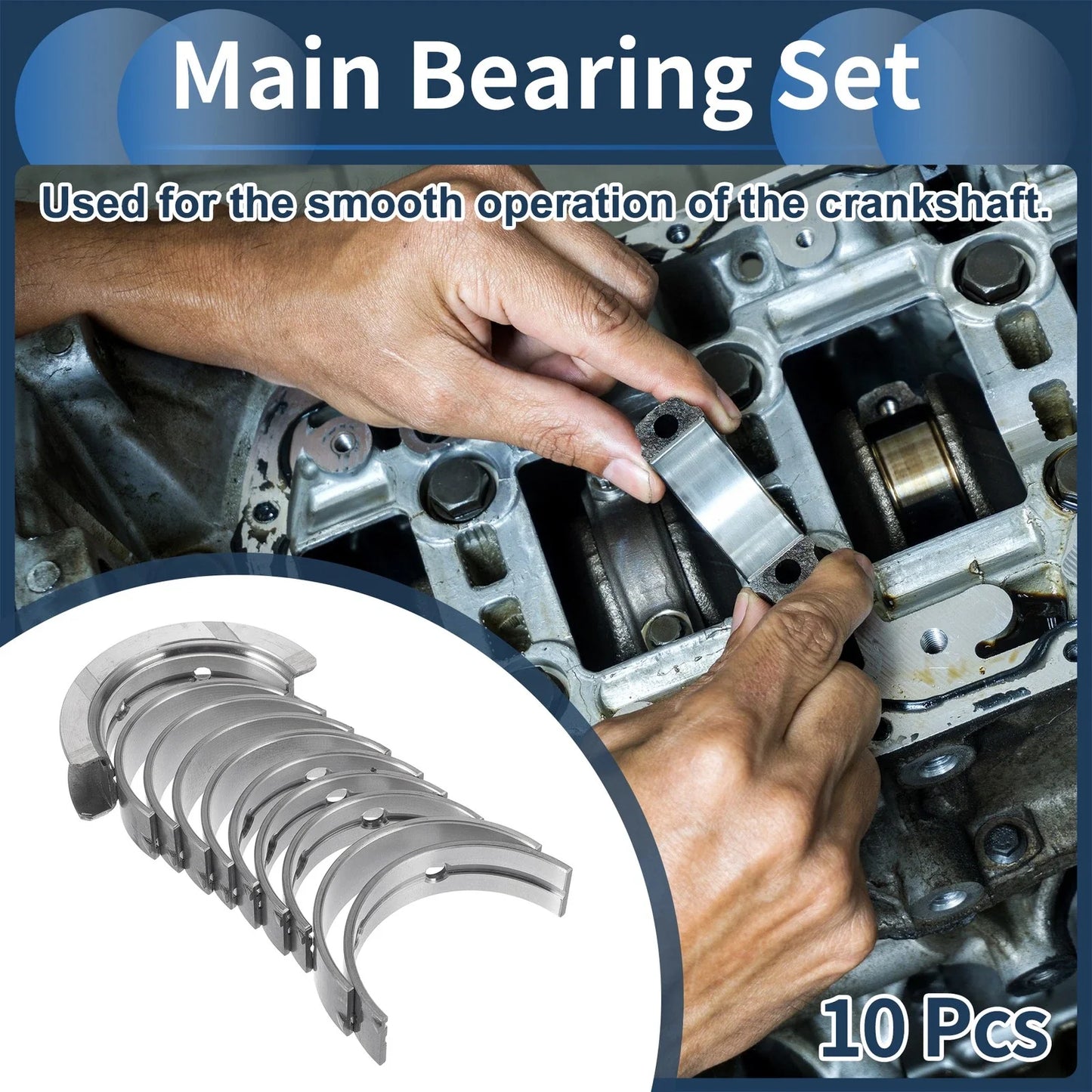 Main Bearing Set for BMW 125i (2008-2013) 10 x