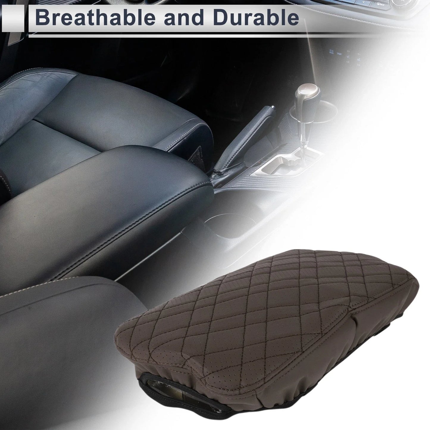 Car Center Console Cover for BMW X3 Deep Brown 1 Pc (2018-2024)