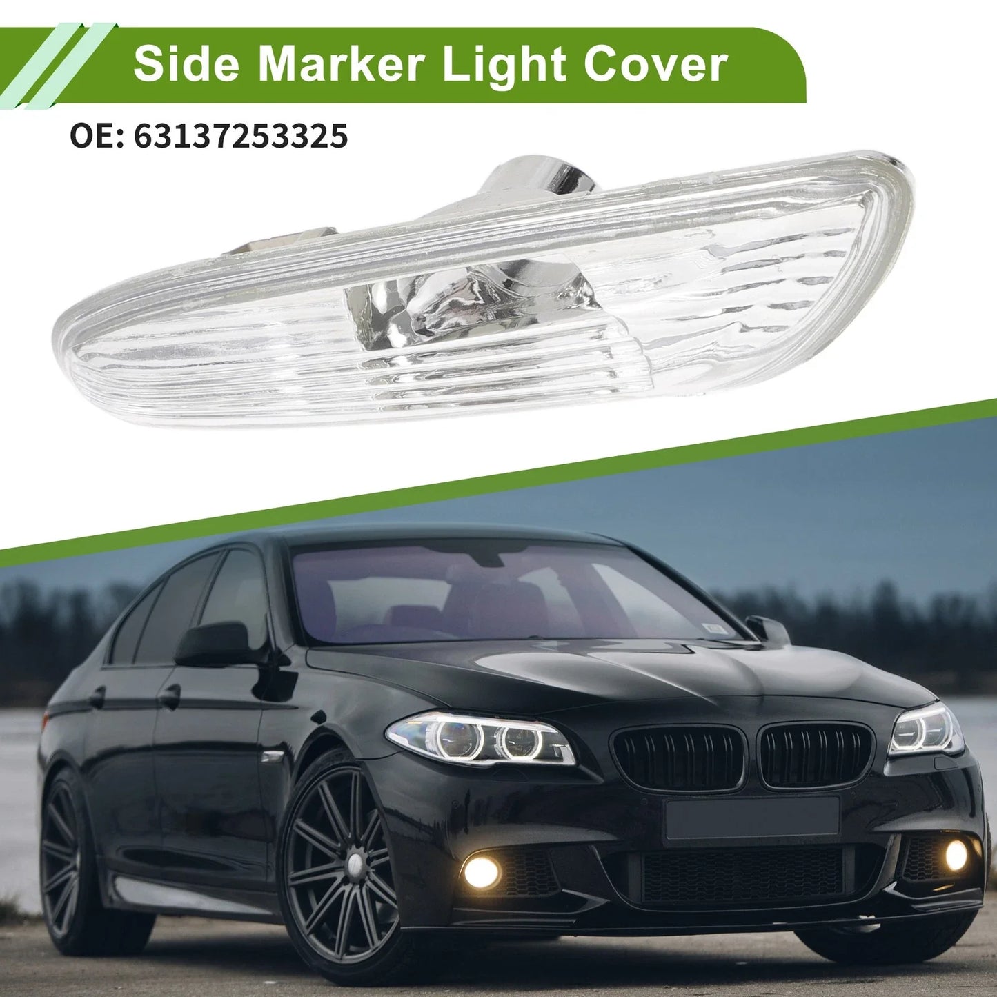 1 Pc Car Right Side Marker Light Cover for BMW 3 Series (2006-2010)