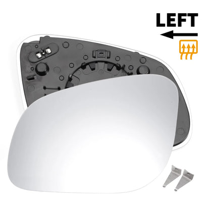 Left Side Heated White Mirror Glass for Porsche Cayenne (2002–2007)