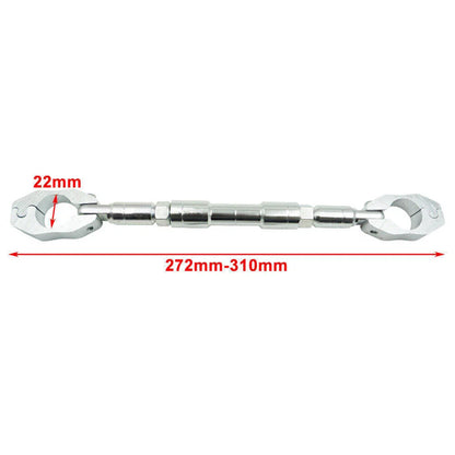 22mm ATV Bike Handlebar Balance Cross Bar Strengthen Lever w/ Wrench Blue