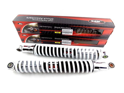 400mm White/Chrome Rear Shock Absorbers for Honda XL500
