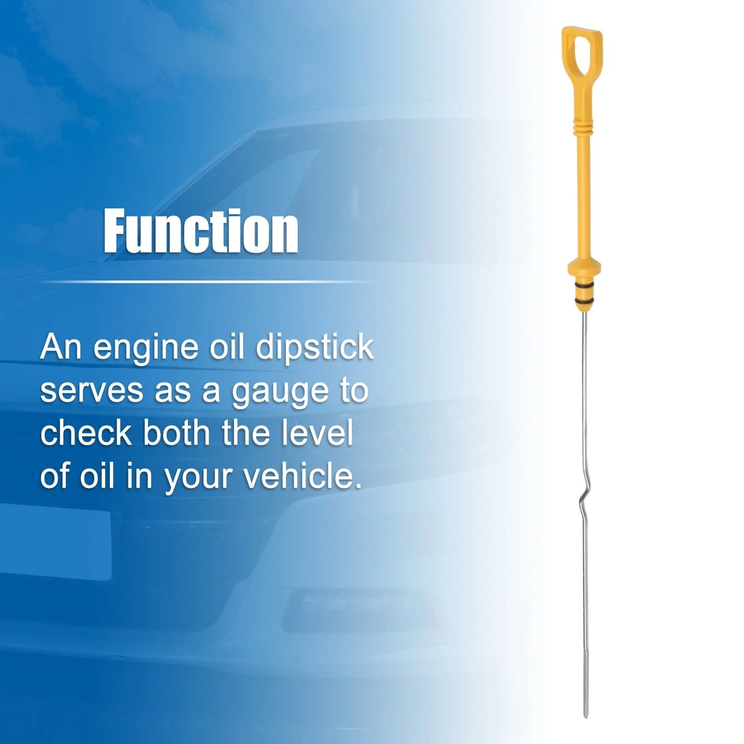 Engine Oil Level Indicator Dipstick for Chevrolet Aveo (2004-2008) Yellow