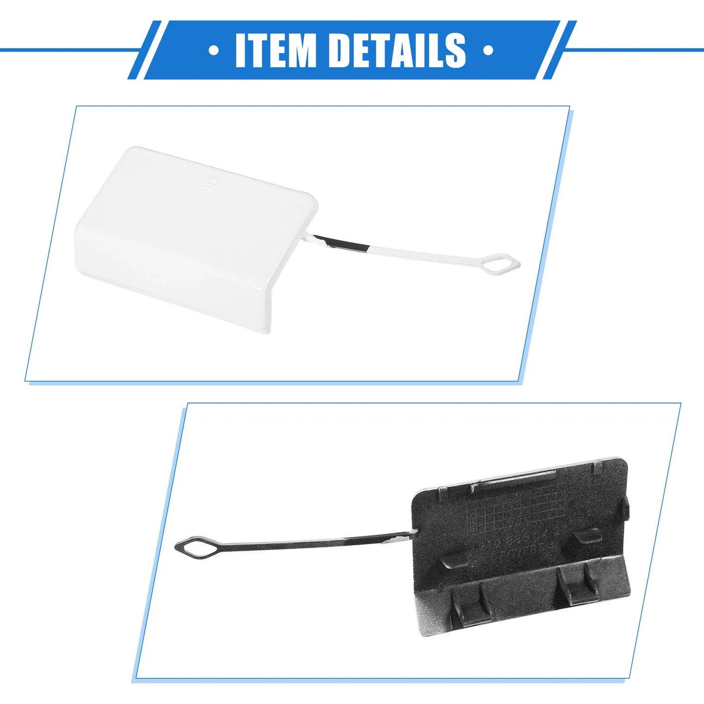 Tow Hook Eye Hole Cover for Mercedes-Benz E-Class (2017-2023) - White Cap