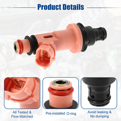 Set of 6 Fuel Injector Nozzles for Lexus GS400 (1998–2000) 23209-50030