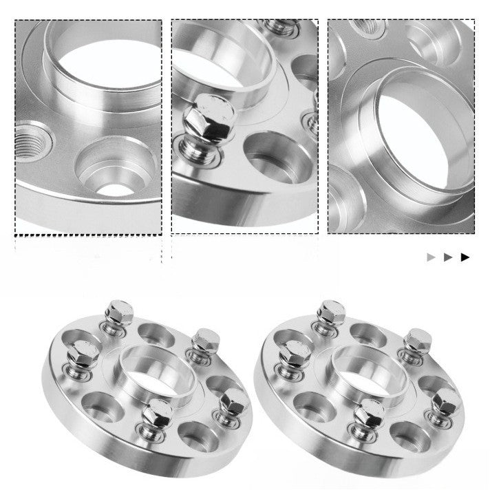 Set of 2 Silver Wheel Spacers for Audi A6 Avant