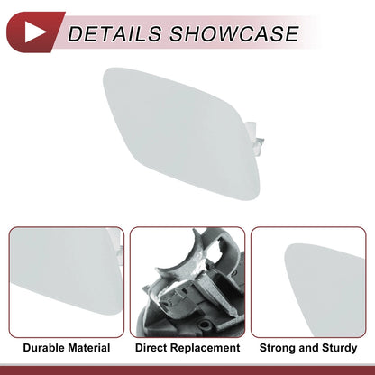 Bumper Trim Nozzle Cover No. 51117231080 for BMW Z4 (2009–2016) Silver Tone