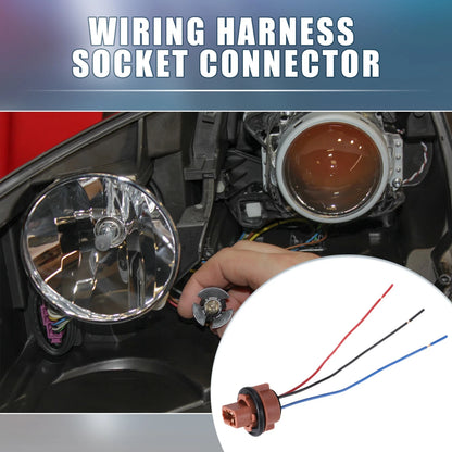 Set of 4 7443 T20 Bulb Socket Harness for Turn Signal Brake Lights