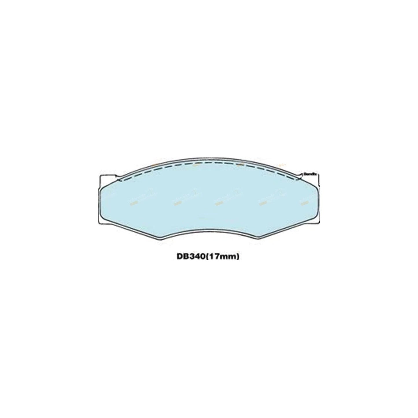 Set of 4 Front Disc Brake Pads for Nissan Navara D21 (1985–1991)