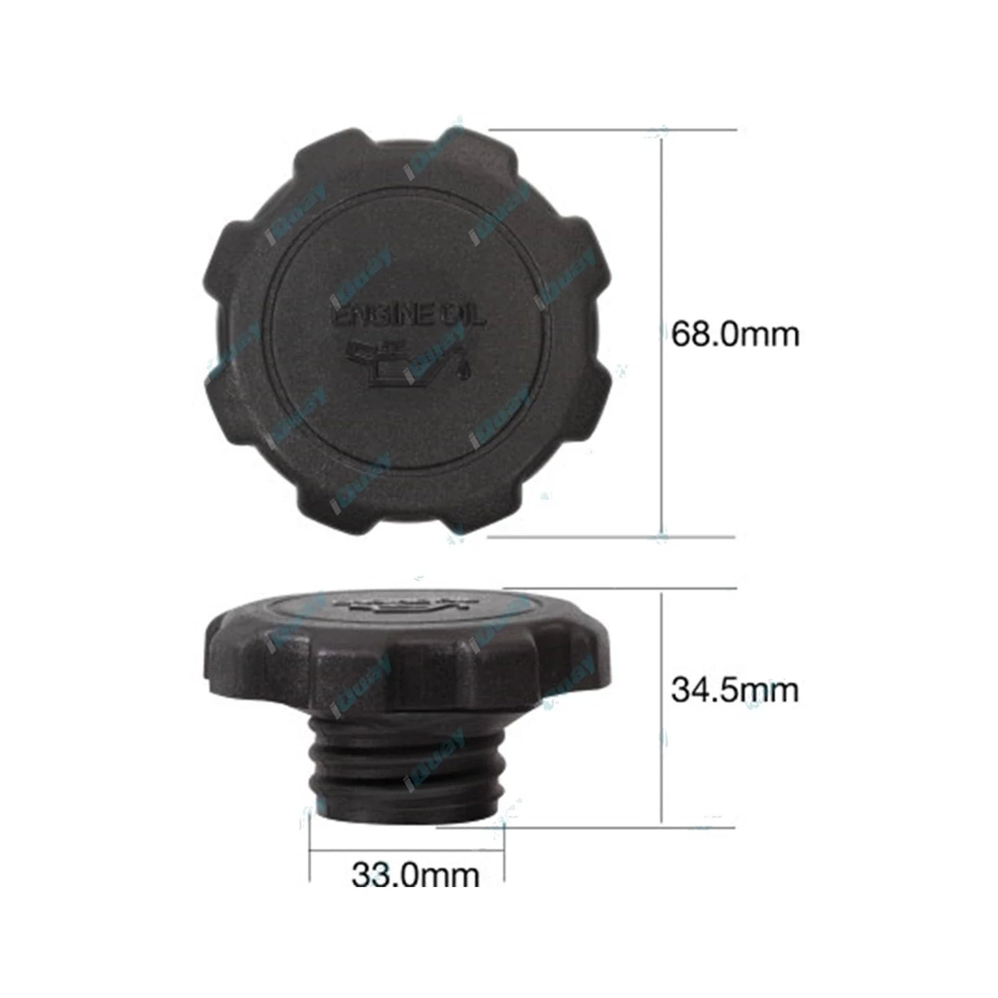 Engine Oil Filler Cap for Toyota Hilux YN58R YN62L YN67R 2.2L 4cyl (1985-1988)