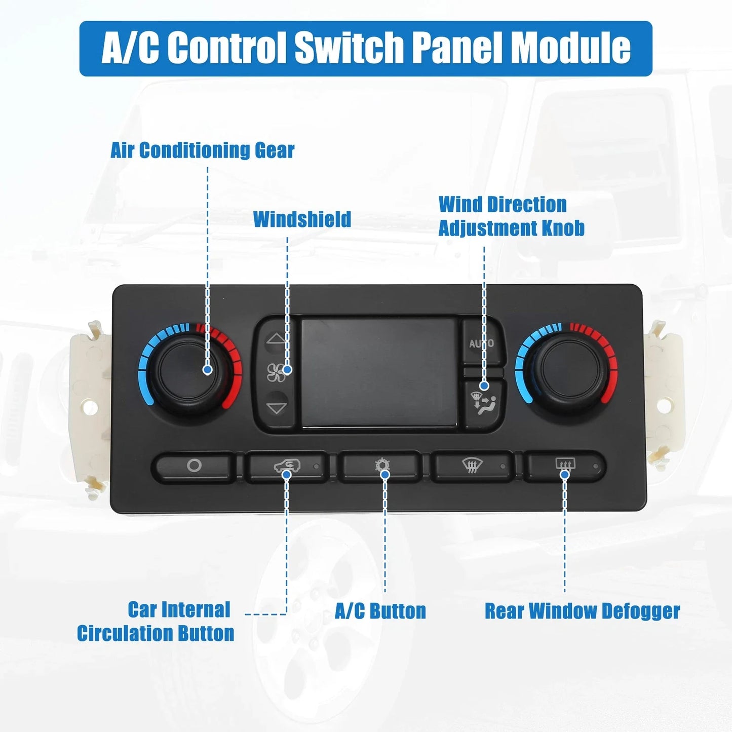A/C Heater Climate Control Panel for Chevrolet Silverado (2007-2013)