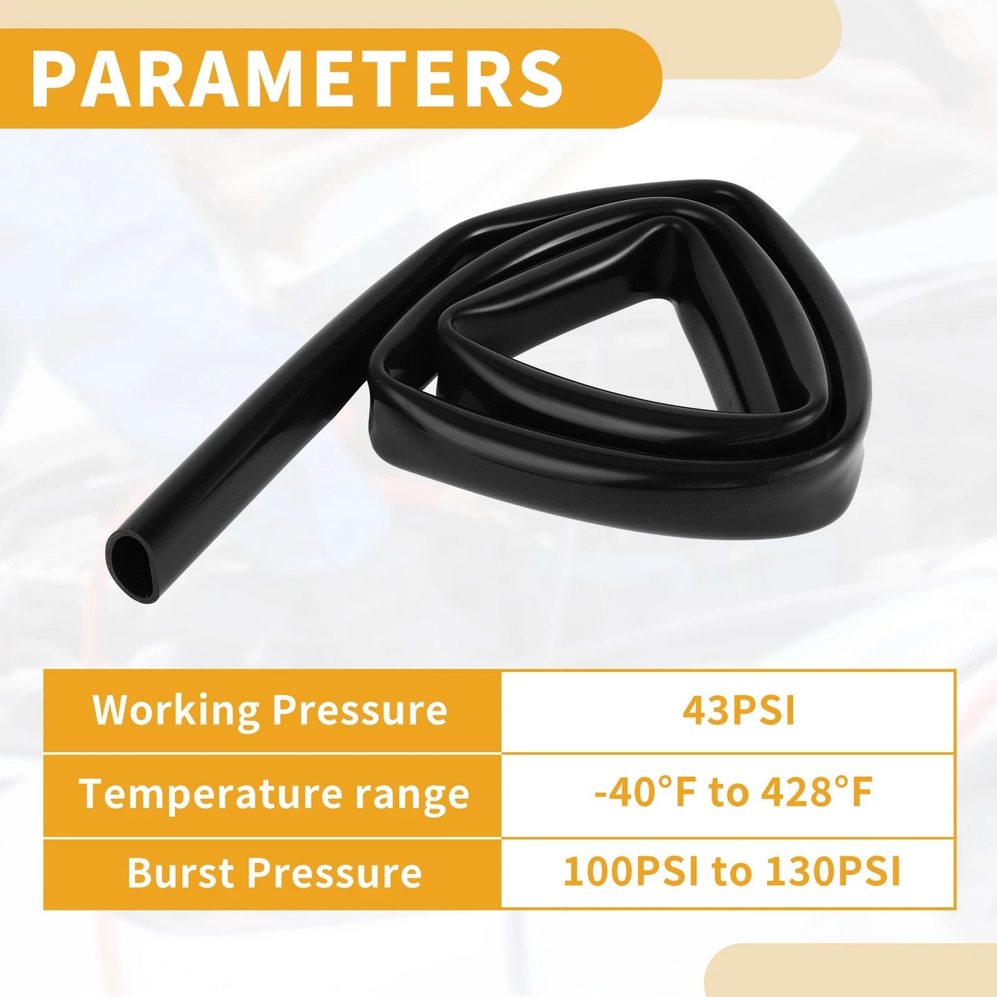 3.3FT 11/16" 18mm ID Silicone Vacuum Tubing Hose for Air and Water