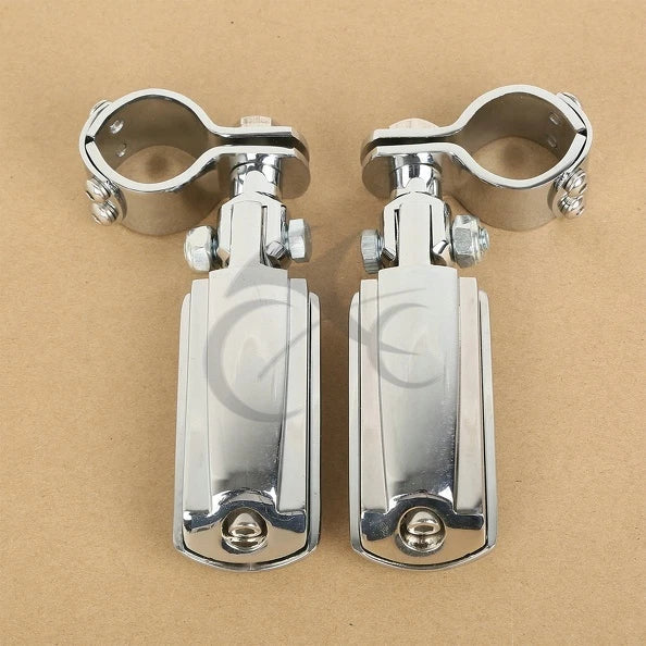22mm 25mm 32mm 35mm Adjustable Chrome Footpeg Clamps for Harley Sportster XL