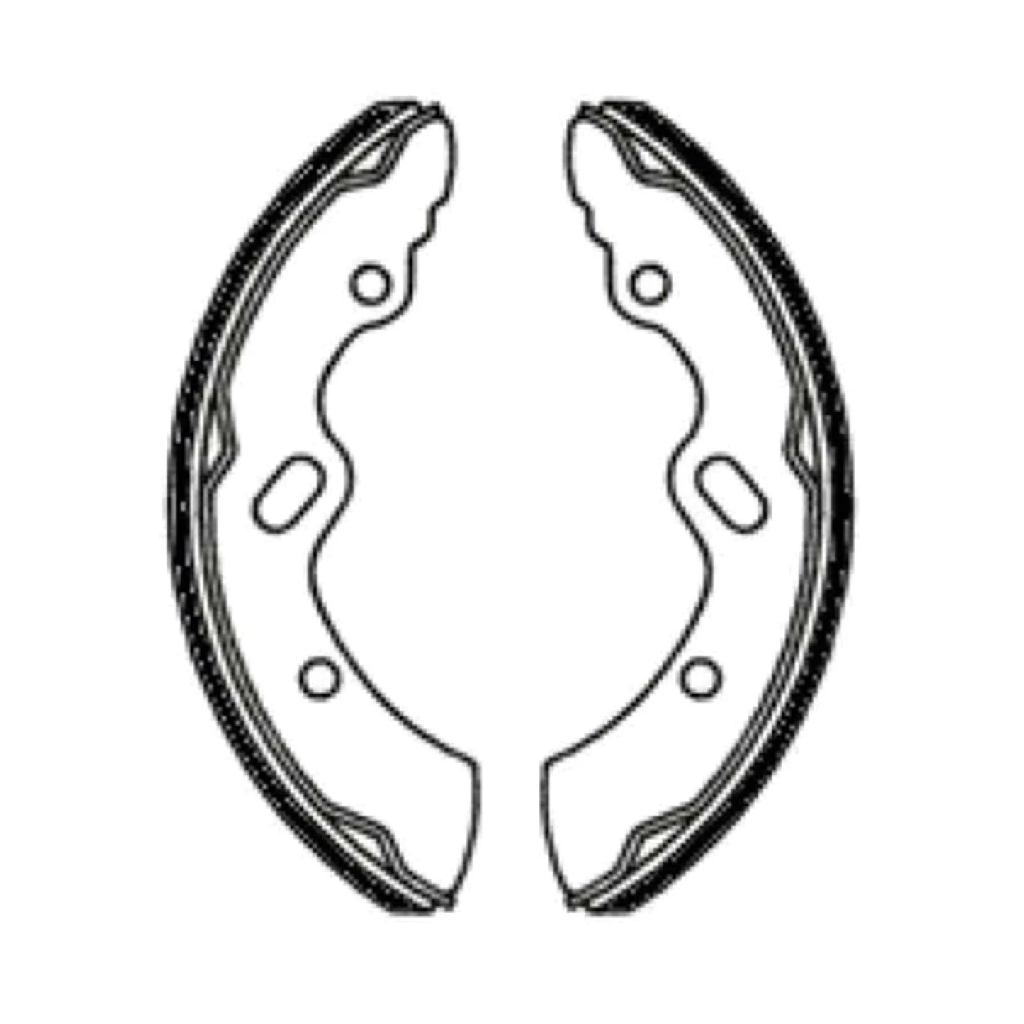 Set of 4 Brake Shoe Linings for Mitsubishi Canter (FE657–FE659)