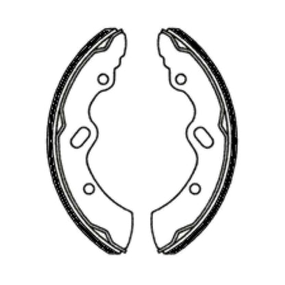 Set of 4 Brake Shoe Linings for Mitsubishi Canter (FE657–FE659)