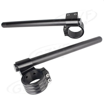 33mm Clip On Handlebar Fork Tubes for Universal Motorcycle - Black