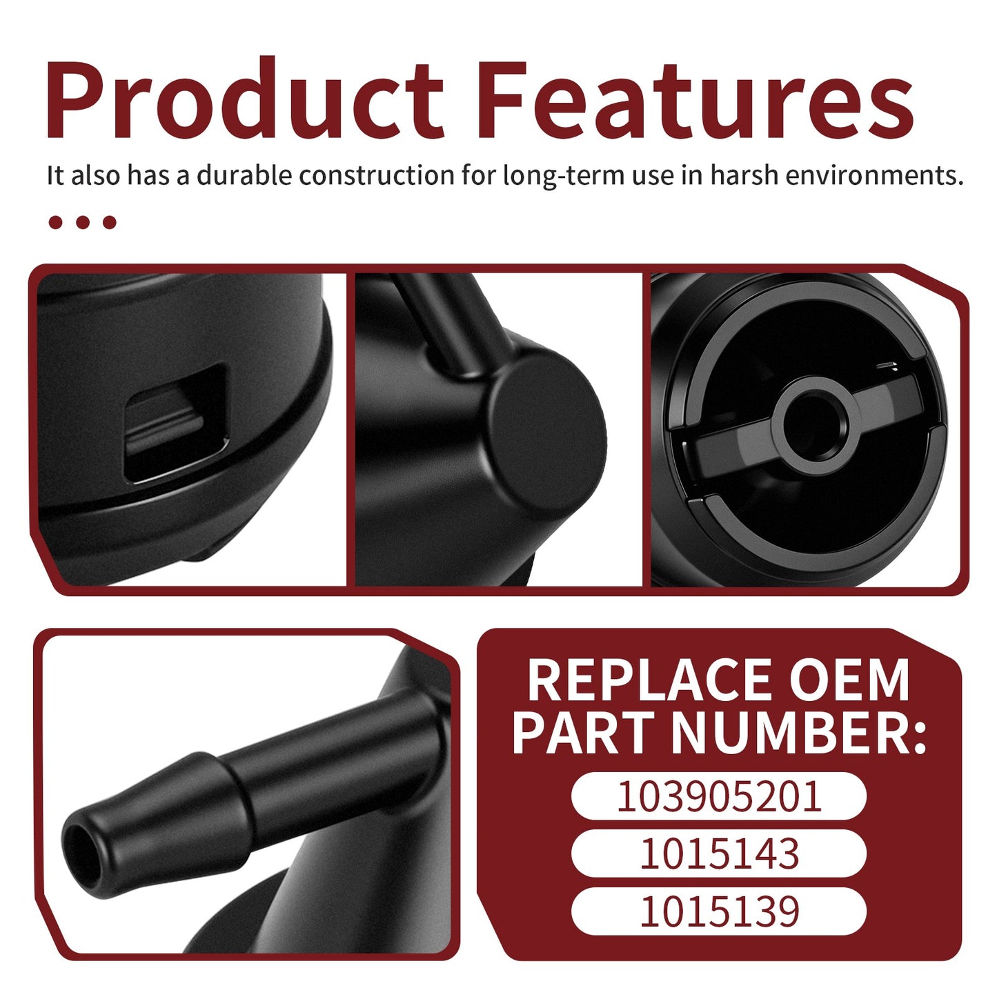 2 Fuel Tank Vent Insulation Grommets for Club Car DS Precedent (1992–2015)