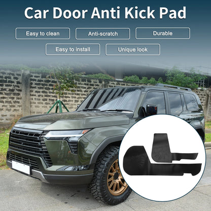 Set of 4 Leather Anti Kick Pad Stickers for GX 550 (Carbon Fiber)
