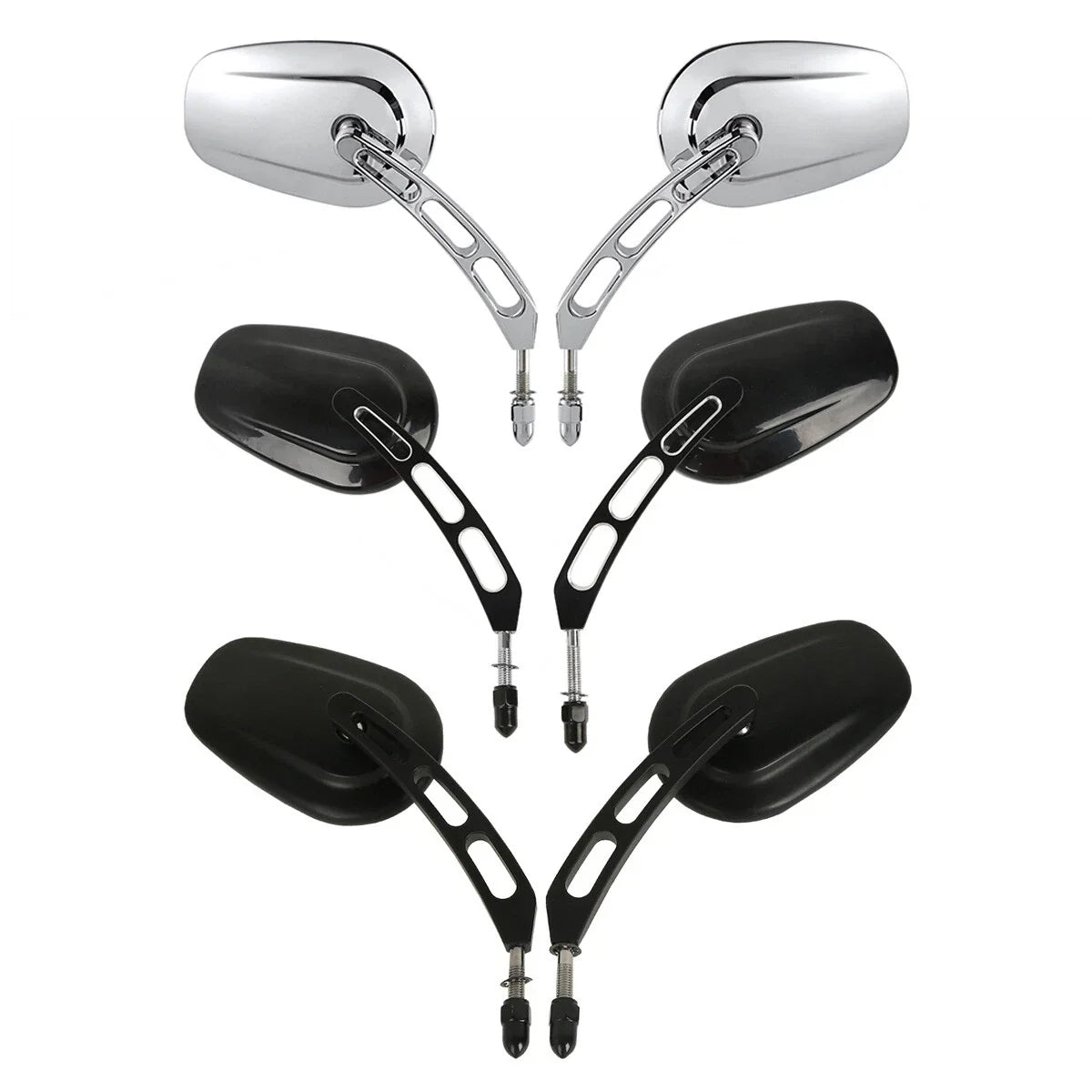 Rearview Mirrors for Harley Touring Softail Deluxe Sportster 883 1200 Dyna (2004-2023)