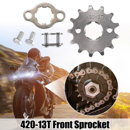 Set of 1 Front Engine Sprocket 420 13T 20mm for Dirt Bike Mini Bike