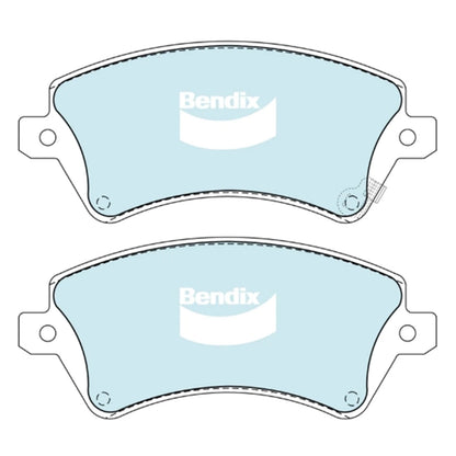 Set of 4 Bendix Front Disc Brake Pads for Toyota Corolla (2001–2006)