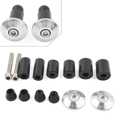 7/8" Handlebar End Weights Grips Cap Plugs for Dirt Bike Motor Silver