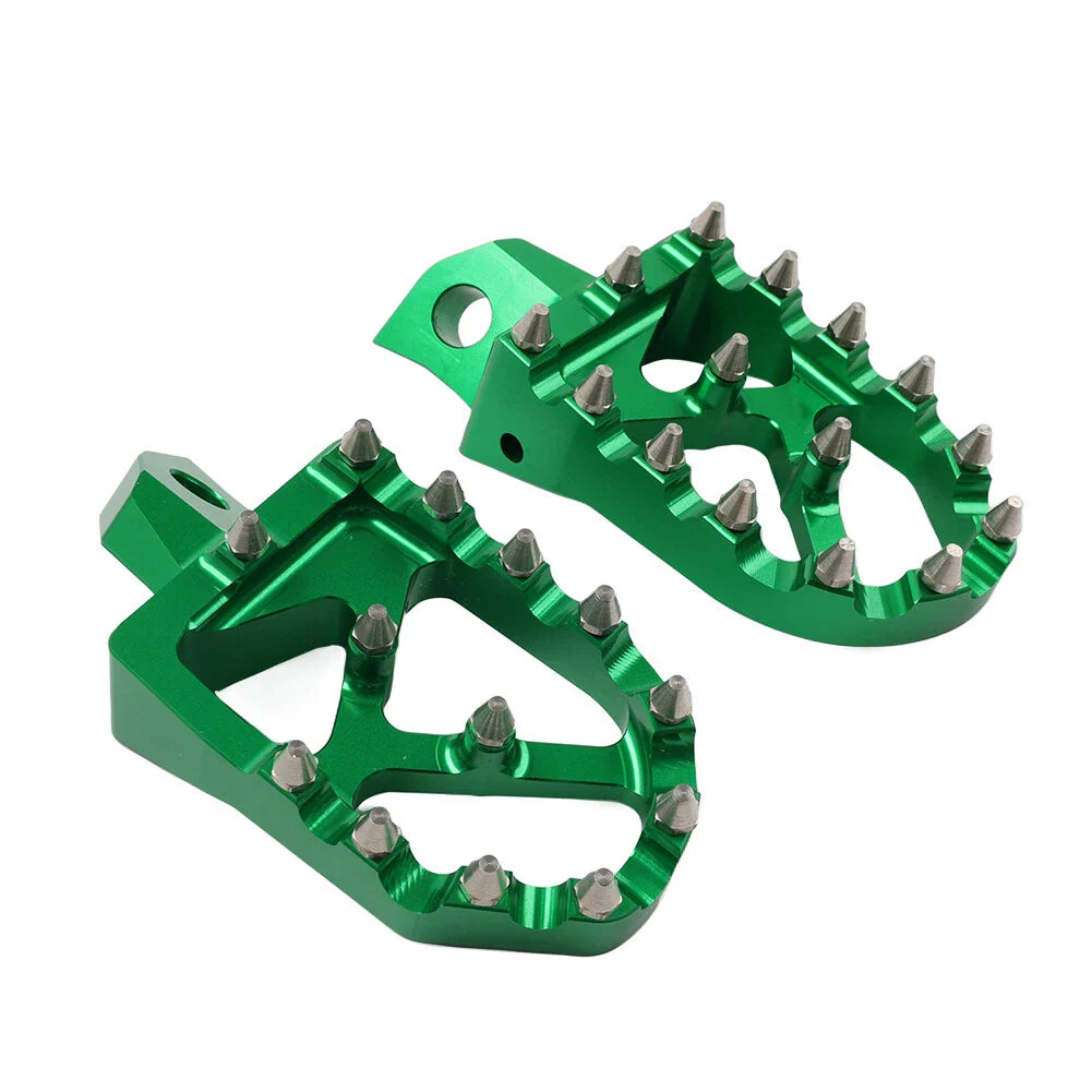 MX Style Foot Pegs for Kawasaki KDX200 KDX250 KDX220R KX125 KX250 (1995-2006)