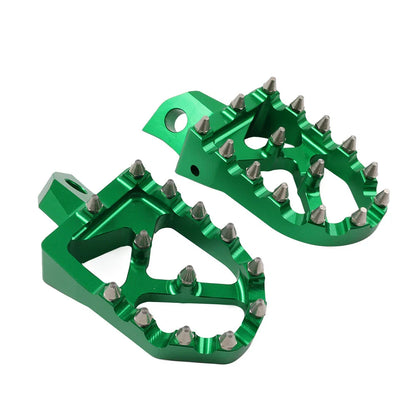 MX Style Foot Pegs for Kawasaki KDX200 KDX250 KDX220R KX125 KX250 (1995-2006)