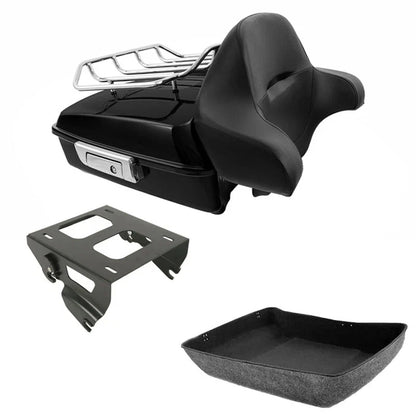 Chopped Trunk Solo Mount Rack for Harley Touring Street Glide (2014-2025)