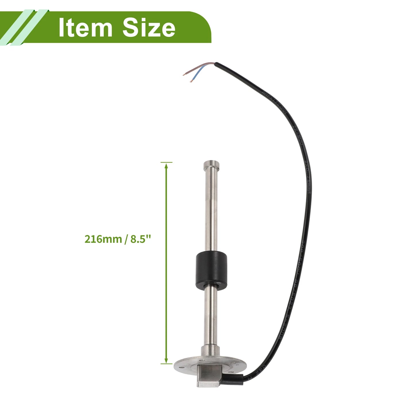 Fuel Sending Unit and Gauge Kit 0-190 Ohm for Boat Car Vehicle (0-190)