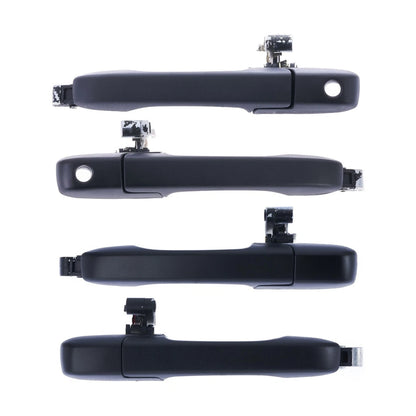 Set of 4 Door Handles for Honda CR-V (2001–2006) Black Front Rear