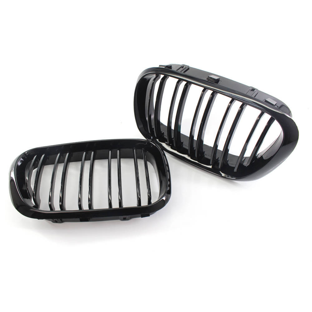 Gloss Black Dual Slat Front Bumper Grille for BMW X5 (2000–2003)