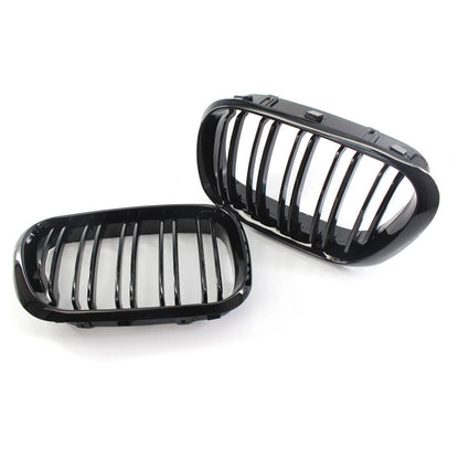 Gloss Black Dual Slat Front Bumper Grille for BMW X5 (2000–2003)
