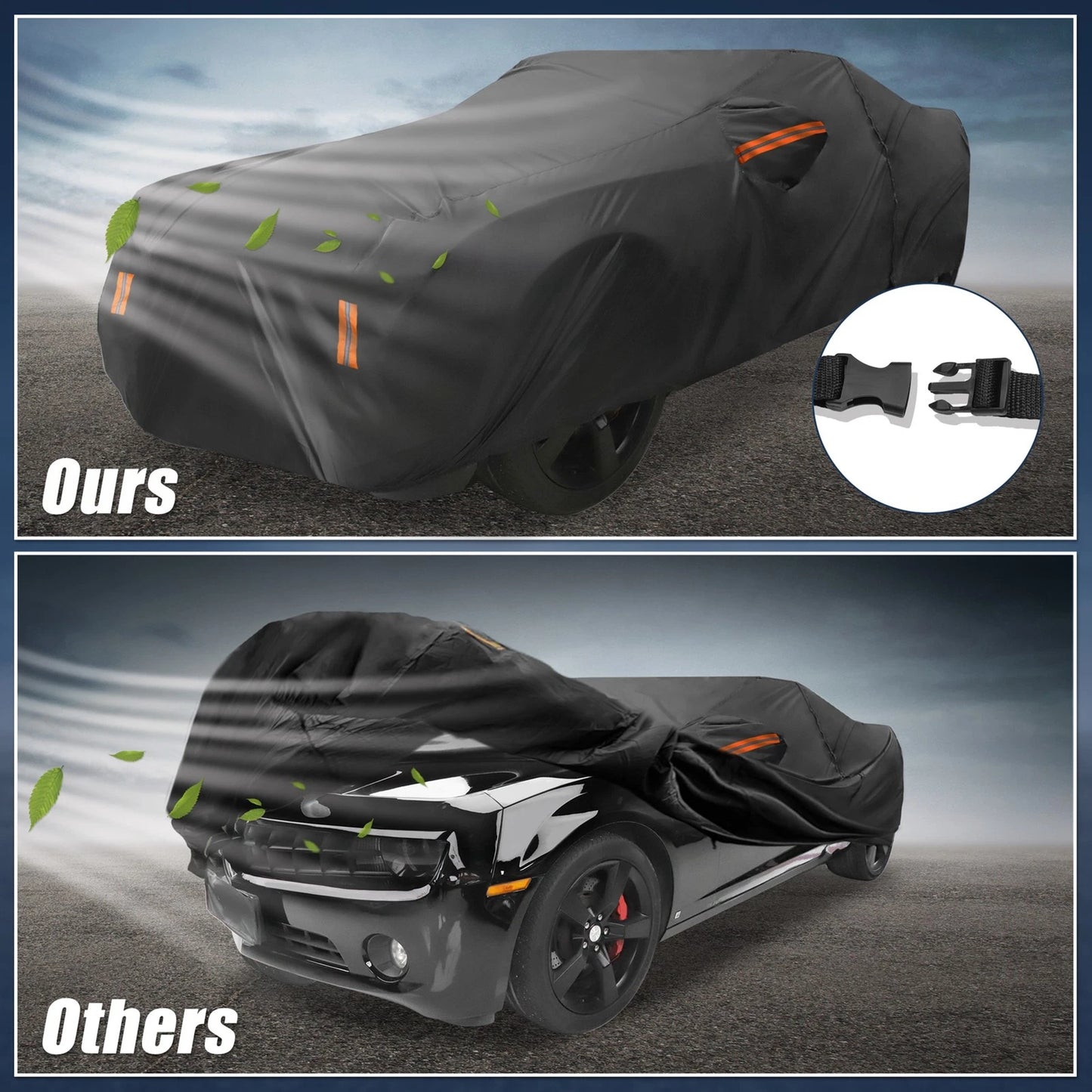 Waterproof Aluminum Film Car Cover for Chevy Camaro (2010–2021)