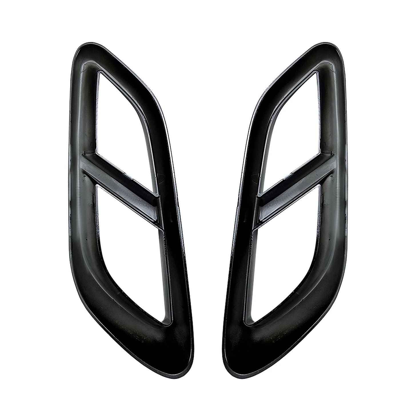 1 Pair Black Rear Bumper Exhaust Pipe Cover for Benz GLE Coupe (2024)