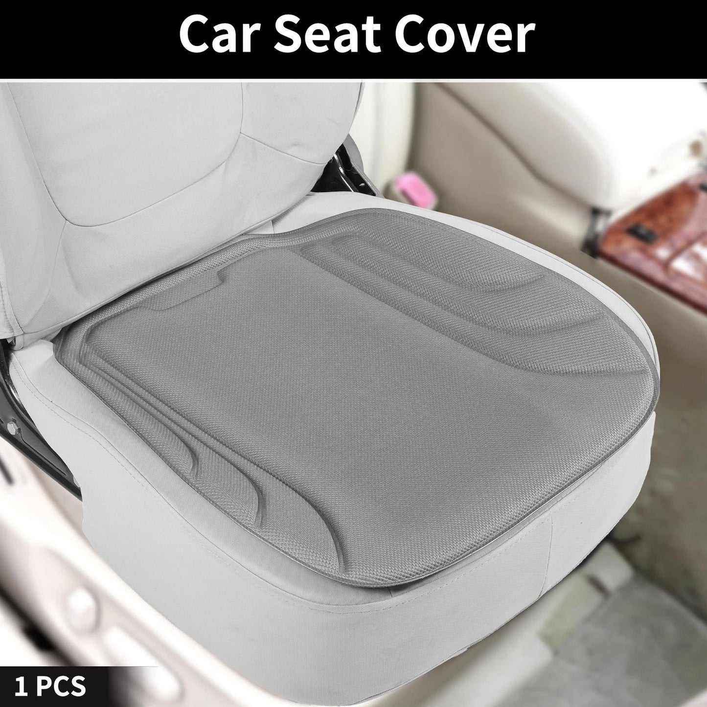 Seat Pad Cover for Universal Fit (Light Gray, Seaweed Fiber, Latex)