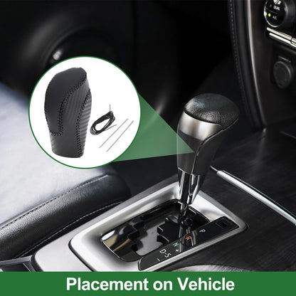 Gear Shift Knob Cover for Subaru Forester (2018–2023) Black Carbon Fiber