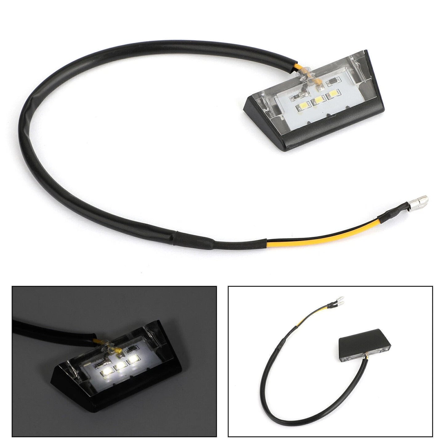 3X LED License Plate Holder for Universal Motorcycle