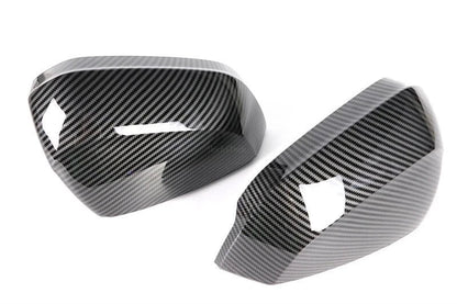 Carbon Style Side Wing Mirror Caps Covers for Audi Q2 GA and Q3 F3 (2016-2025)